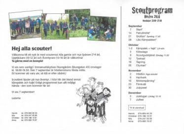 Den 7 september startar Scouterna för hösten