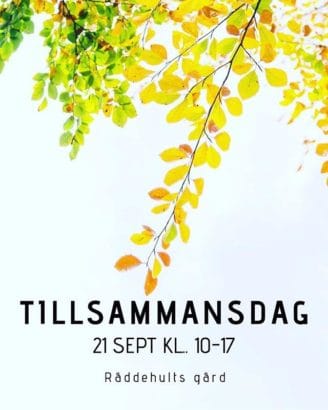 Boka redan nu 21 september då vi har TILLSAMMANSDAG