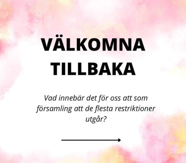 Välkomna tillbaka !